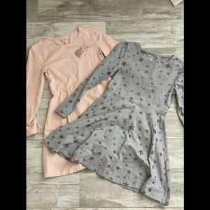 Gently used 2 pack girls dresses size L (8-10)
